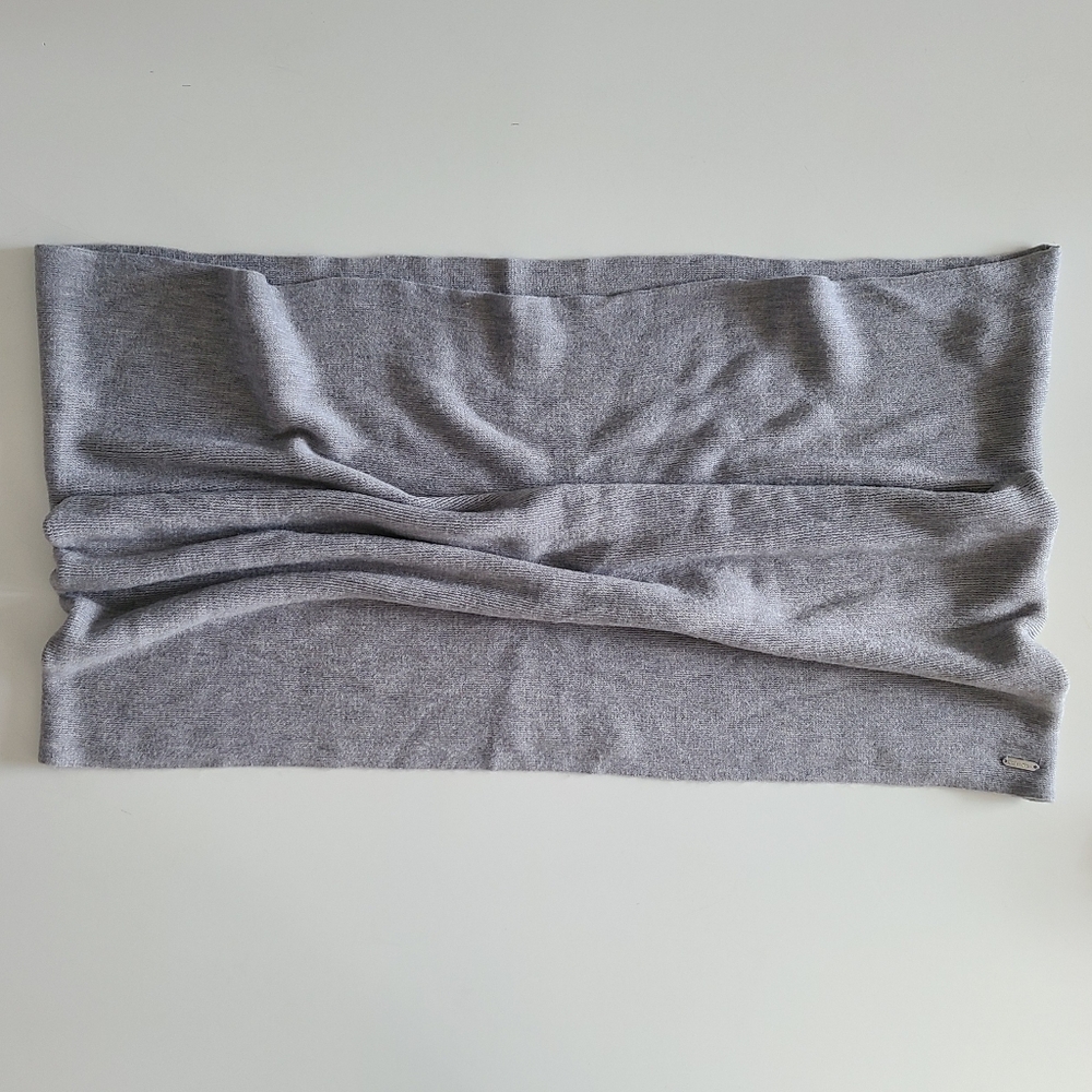 Calvin Klein Infinity scarf, light grey